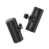 XP2304 20W Pd Fast Hızlı Usb-C / Type-C Soketli Yatay Stand Özellikli Ekranlı Mini Kompakt 5000 Mah Taşınabilir Şarj Aleti Powerbank - Siyah