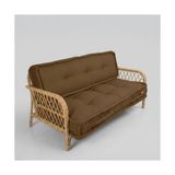 Xpermate 2’li Yer Minderi 60X120X14 cm Palet Minderi, Bahçe Minderi, Oturma Minderi, Balkon Takımı Minderi (Kahverengi) - Geometrik - 10