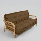 XPERMATE 2’li Yer Minderi 60x120x14 cm Palet Minderi, Bahçe Minderi, Oturma Minderi, Balkon Takımı Minderi (Kahverengi)