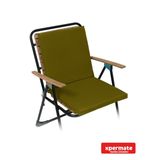 Xpermate Arkalıklı Sandalye Minderi Su Yağ İtici Sırtlıklı Fermuarlı Bağcıklı Yıkanabilir Balkon Bahçe 40x40 Yeşil