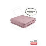 XPERMATE Bisküvi Minder Palet Üstü Fransız Minder 55x55x14 Kalın Pofuduk Balkon Bahçe Yer Minderi Pembe