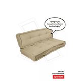 Xpermate Bisküvi Minder Petek Önü Palet Üstü Minderi Fransız Minder Bank Ve Bahçe Minder60x120x14bej