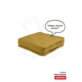 XPERMATE Bisküvi Minder Petek Önü Palet Üstü Minderi Fransız Minder Bank ve Bahçe Minderi 55x55x14 cm (Hardal)