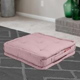 XPERMATE Bisküvi Minder Petek Önü Palet Üstü Minderi Fransız Minder Bank ve Bahçe Minderi 55x55x14 cm (Pembe)