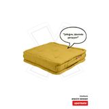 XPERMATE Bisküvi Minder Petek Önü Palet Üstü Minderi Fransız Minder Bank ve Bahçe Minderi 55x55x14 cm (Sarı)