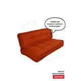 XPERMATE Bisküvi Minder Petek Önü Palet Üstü Minderi Fransız Minder Bank ve Bahçe Minderi 60X120x14 cm (KİREMİT)