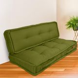 XPERMATE Bisküvi Minder Petek Önü Palet Üstü Minderi Fransız Minder Bank ve Bahçe Minderi 60X120x14 cm (YEŞİL)