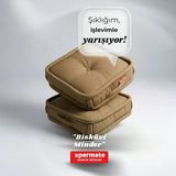 Xpermate Bisküvi Minder Petek Önü Palet Üstü Minderi Fransız Minderbank Ve Bahçe Minderi45x45x14kahv
