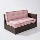 XPERMATE Bisküvi Yer Minderi 60x120 Kalın Palet Balkon Petek Önü Fermuarlı Minder (PEMBE)