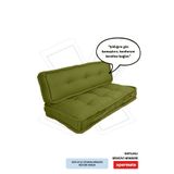 XPERMATE Bisküvi Yer Minderi Petek Önü Oturma Minderi Palet Üstü Balkon Bahçe Minderi 60x120x14 Yeşil
