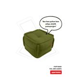 XPERMATE Dekoratif Kare Puf Ayaksız Bench Puf 40x40x32 cm Salon Oturma Odası Yeşil