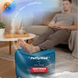 Xpermate Dekoratif Kare Puf Orta Sehpa Ayak Uzatma Puf Puffymod 40x42 - Mavi