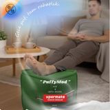 Xpermate Dekoratif Kare Puf Orta Sehpa Ayak Uzatma Puf Puffymod 40x42 - Yeşil