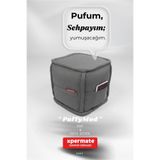XPERMATE Kare Puf Sehpa Ayaksız Dekoratif Salon Pufu Yumuşak Oturma ve Ayak Uzatma Pufu 40x40X42 cm Gri