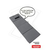 XPERMATE Katlanır Kamp Matı Şezlong Minderi Taşınabilir Kamp Yatağı Su Itici Kumaş 180x60x2 Gri
