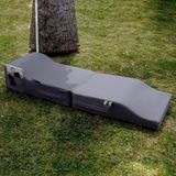 XPERMATE Katlanır Şezlong Minder Ve Puf Seti Su Itici Ve Uv Korumalı Kumaş Sunbed ultımatecomfort (Antrasit)