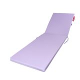 Xpermate Katlanır Şezlong Minderi 180x60x5 cm Fermuarlı Su İtici Kamp Yatağı Lila