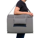 xpermate Katlanır Şezlong Minderi - Taşınabilir Kamp Yatağı Su İtici Kumaş 180x60 (Antrasit, 60x180x3 cm)