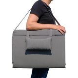 Xpermate Katlanır Şezlong Minderi - Taşınabilir Kamp Yatağı Su Itici Kumaş Lüks 180X60X3 Antrasit