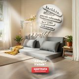 Xpermate Katlanır Sünger Yatak Yer Yatağı Minderi Yastıklı Sünger Kanepe Katlanabilir Çok Amaçlı Portatif Yatak 10 cm - 100 x 200 cm - Gri