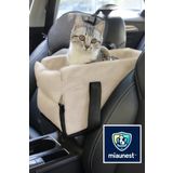 Xpermate MiauNest™ Kedi Taşıma Çantası Kedi Seyahat Çantası Araba içi Yatak ve Kedi Çantası Bej