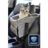 Xpermate MiauNest™ Kedi Taşıma Çantası Kedi Seyahat Çantası Araba içi Yatak ve Kedi Çantası Gri