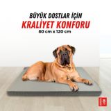 Xpermate Patiminder Köpek Yatağı Büyük Irk Köpek Yatağı 80 x 120 CM antrasit