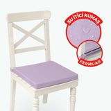 Xpermate Sandalye Minderi Su İtici, Uv-Güneş Dayanımı 40X40x4 Cm Sünger, Fermuar, Bağcıklı Lila