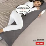 Xpermate Sarılma Yastığı, Bacak Arası Yastığı Dikdörtgen Açık Gri