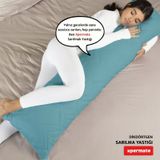Xpermate Sarılma Yastığı, Bacak Arası Yastığı Dikdörtgen Açıkmavi