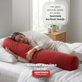 Xpermate Sarılma Yastığı Bacak Arası Yastığı Silindir 150cm Kırmı