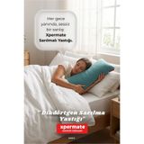 XPERMATE Sarılma Yastığı Bacak Arası Yastığı Yan Yatış Uyku Yastığı Dikdörtgen 150x25 cm Açık Mavi