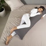 XPERMATE Sarılma Yastık, Uyku Yastığı, Bacak Arası Yastık Dikdörtgen 150x25 cm (Açık Gri)