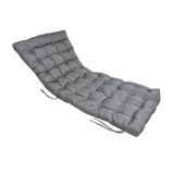Xpermate Şezlong Minderi 180x60x12 cm Su İtici UV Dayanımlı Plaj Minderi Antrasit Punto