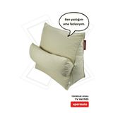 XPERMATE Sırt Destek Yastığı - Bel, Boyun Destekli Yastık TV Yastığı Okuma Yastığı Ameliyat Sonrası Açık Bej