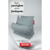 XPERMATE Sırt Destek Yastığı - Bel, Boyun Destekli Yastık TV Yastığı Okuma Yastığı Ameliyat Sonrası Antrasit