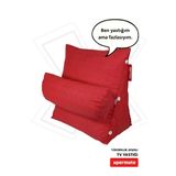XPERMATE Sırt Destek Yastığı - Bel, Boyun Destekli Yastık TV Yastığı Okuma Yastığı Ameliyat Sonrası Kırmızı