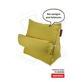 XPERMATE Sırt Destek Yastığı - Bel, Boyun Destekli Yastık TV Yastığı Okuma Yastığı Ameliyat Sonrası Koyu Sarı