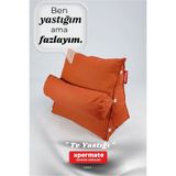 XPERMATE Sırt Destek Yastığı - Bel, Boyun Destekli Yastık TV Yastığı Okuma Yastığı Ameliyat Sonrası Turuncu