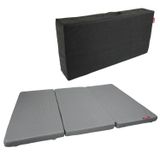 XPERMATE Tek Kişilik Katlanır Yatak, Portatif Yatak, Katlanır Sünger Yatak, Katlanabilir Yatak, Misafir Yatağı, Katlanır Yer Yatağı (Gri, 120x180x8)