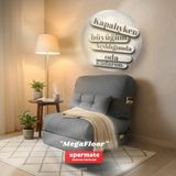 Xpermate Tek Kişilik Sünger Koltuk Yatak Kalın Katlanır 22 cm Yer Yatağı Misafir Yatağı Dinlenme Koltuğu 225x90x22 cm - 90 x 180 cm - Gri