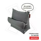 Xpermate Tv Yastýðý Bel Destek Yastýðý Sýrt Yastýðý Boyun Destekli Gri
