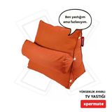 Xpermate Tv Yastýðý Bel Destek Yastýðý Sýrt Yastýðý Boyun Destekli Yastýk Koyu Turuncu