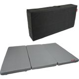 Xpermate Ultra Kalın Çift Kişilik Katlanır Sünger Yatak, Yer Yatağı, Katlanır Yer Minderi, Misafir Yatağı 120x180x14 Gri - 120 x 180 x 14 cm
