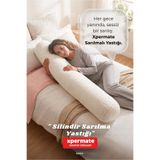 XPERMATE Welsoft Uzun Sarılma Yastığı Bacak Diz Arası Yan Yatış Destek Yastığı 150x20 cm