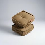 XPERMATE Yer Minderi 45x45x14 cm Oturma Minderi Bahçe Minderi Balkon Takımı Minderi (Kahverengi)