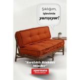 XPERMATE Yer Minderi Bisküvi Minderi Kalorifer Önü Oturma Minderi Balkon Bahçe Minderi 60x120x14