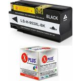Xplus 953XL L0S70AE HP Officejet Pro 8715 Uyumlu Siyah Muadil Kartuş 2.500 Sayfa (Yeni Versiyon Chipli)