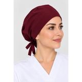 XPLUS Bordo Cerrahi Bone Ter Bantlı Hemşire Doktor Bonesi Unisex