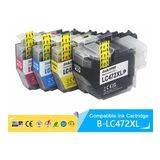 Xplus Brother LC472XL 4 Renk Yüksek Kapasiteli Muadil Kartuş Seti Siyah 3000 Sayfa Renkliler 1500 Sayfa